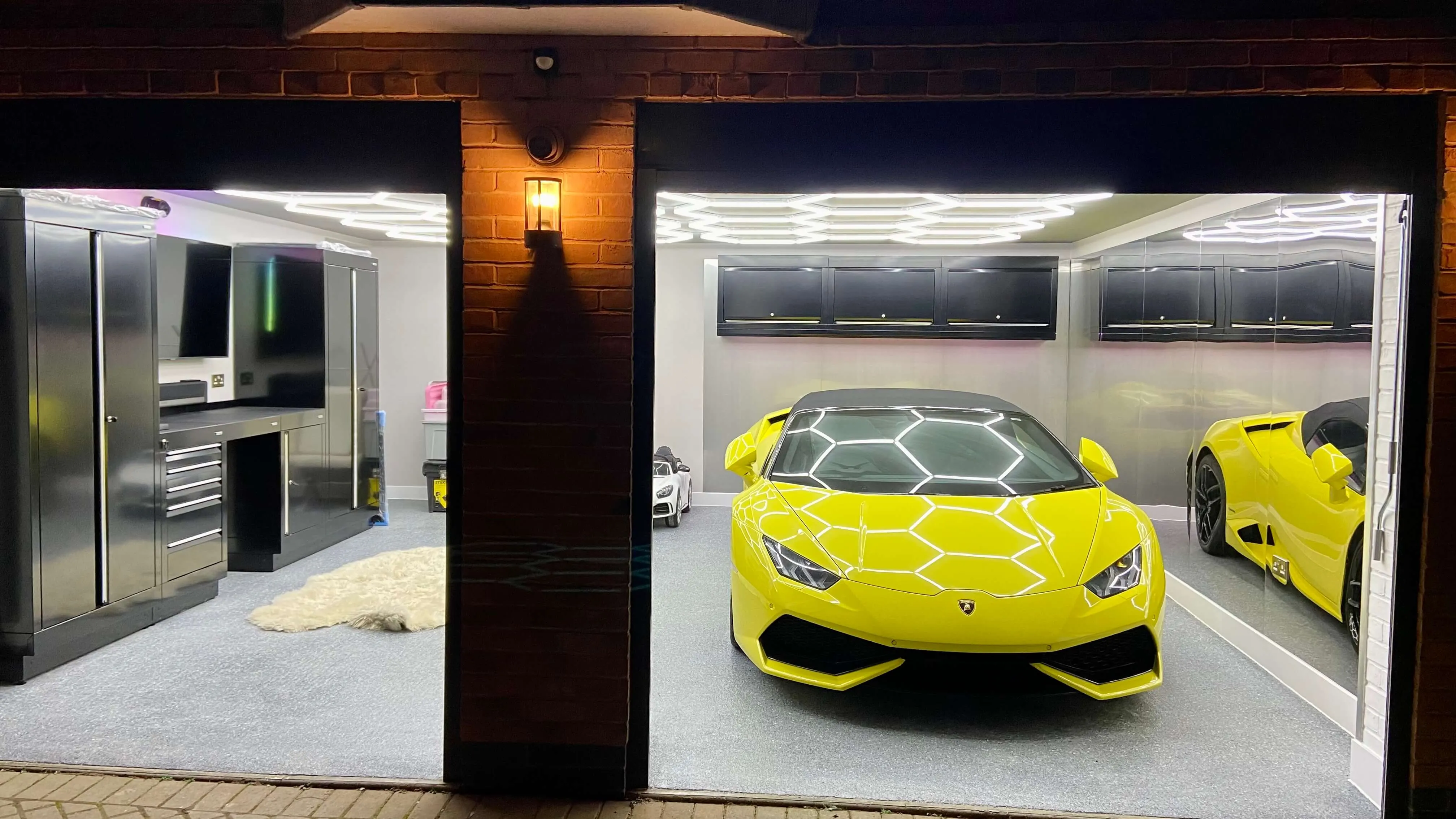 Light up garage